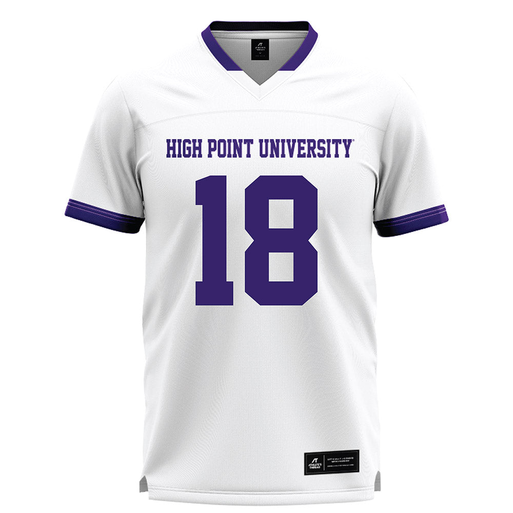 High Point - NCAA Men's Lacrosse : Anthony Grassi - White Lacrosse Jersey -0