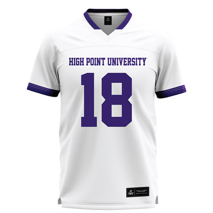 High Point - NCAA Men's Lacrosse : Anthony Grassi - White Lacrosse Jersey -0
