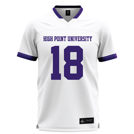 High Point - NCAA Men's Lacrosse : Anthony Grassi - White Lacrosse Jersey -0