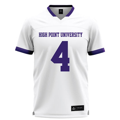 High Point - NCAA Men's Lacrosse : James Westbrooks - White Lacrosse Jersey -0