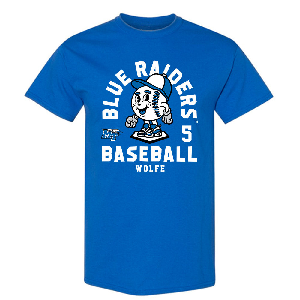 MTSU - NCAA Baseball : Matt Wolfe - Fashion Shersey T-Shirt-0