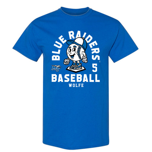 MTSU - NCAA Baseball : Matt Wolfe - Fashion Shersey T-Shirt-0