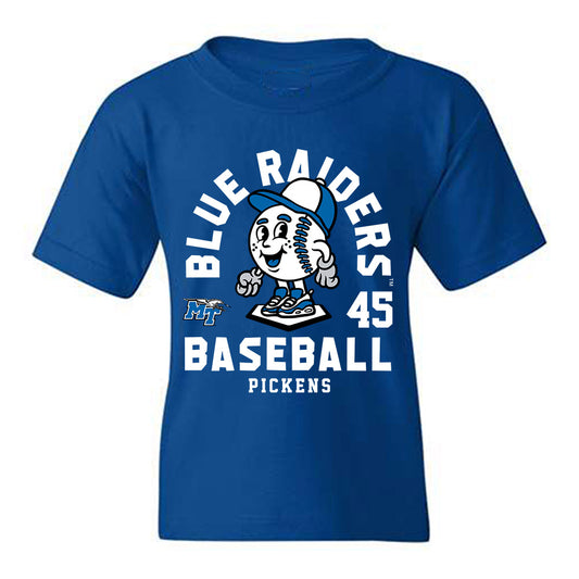 MTSU - NCAA Baseball : John Michael Pickens - Fashion Shersey Youth T-Shirt-0
