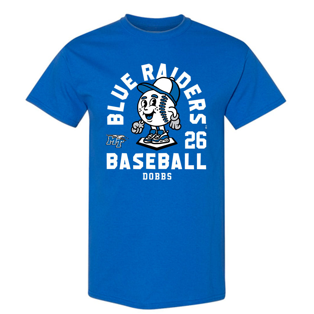 MTSU - NCAA Baseball : Mason Dobbs - Fashion Shersey T-Shirt-0