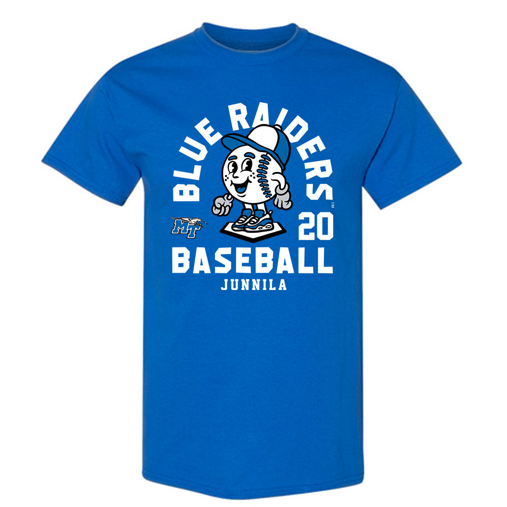MTSU - NCAA Baseball : Jaxon Junnila - Fashion Shersey T-Shirt-0