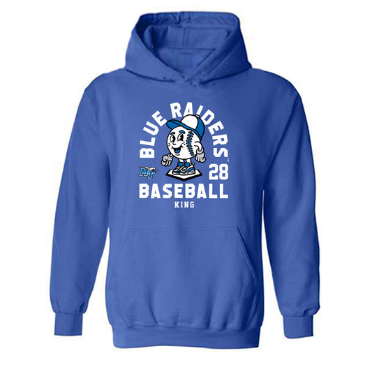 MTSU - NCAA Baseball : Gavin King - Fashion Shersey Hooded Sweatshirt-0