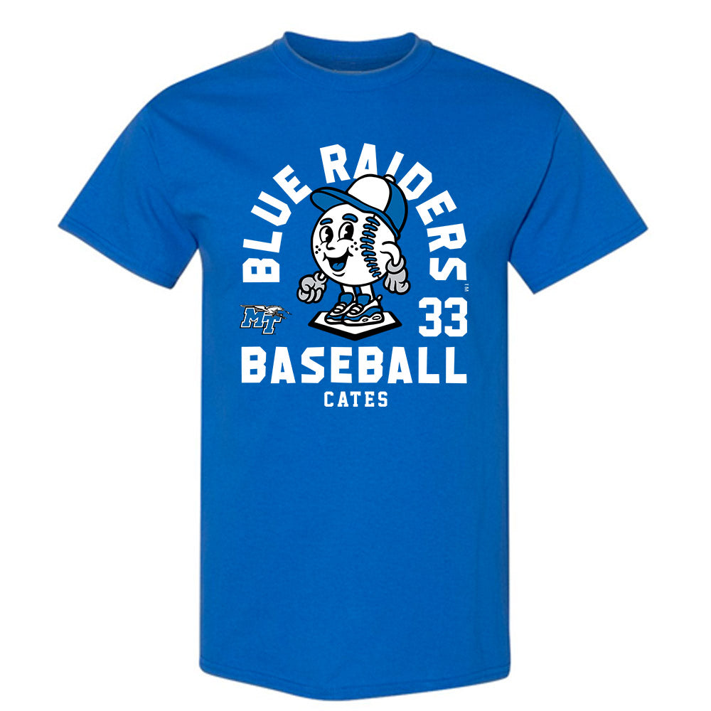 MTSU - NCAA Baseball : Cole Cates - Fashion Shersey T-Shirt-0