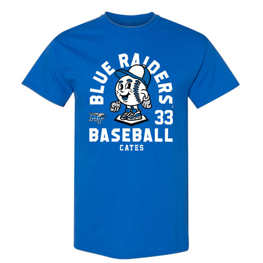 MTSU - NCAA Baseball : Cole Cates - Fashion Shersey T-Shirt-0