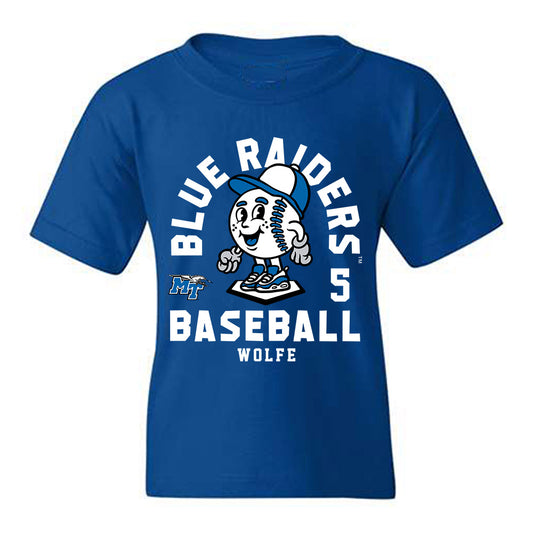 MTSU - NCAA Baseball : Matt Wolfe - Fashion Shersey Youth T-Shirt-0