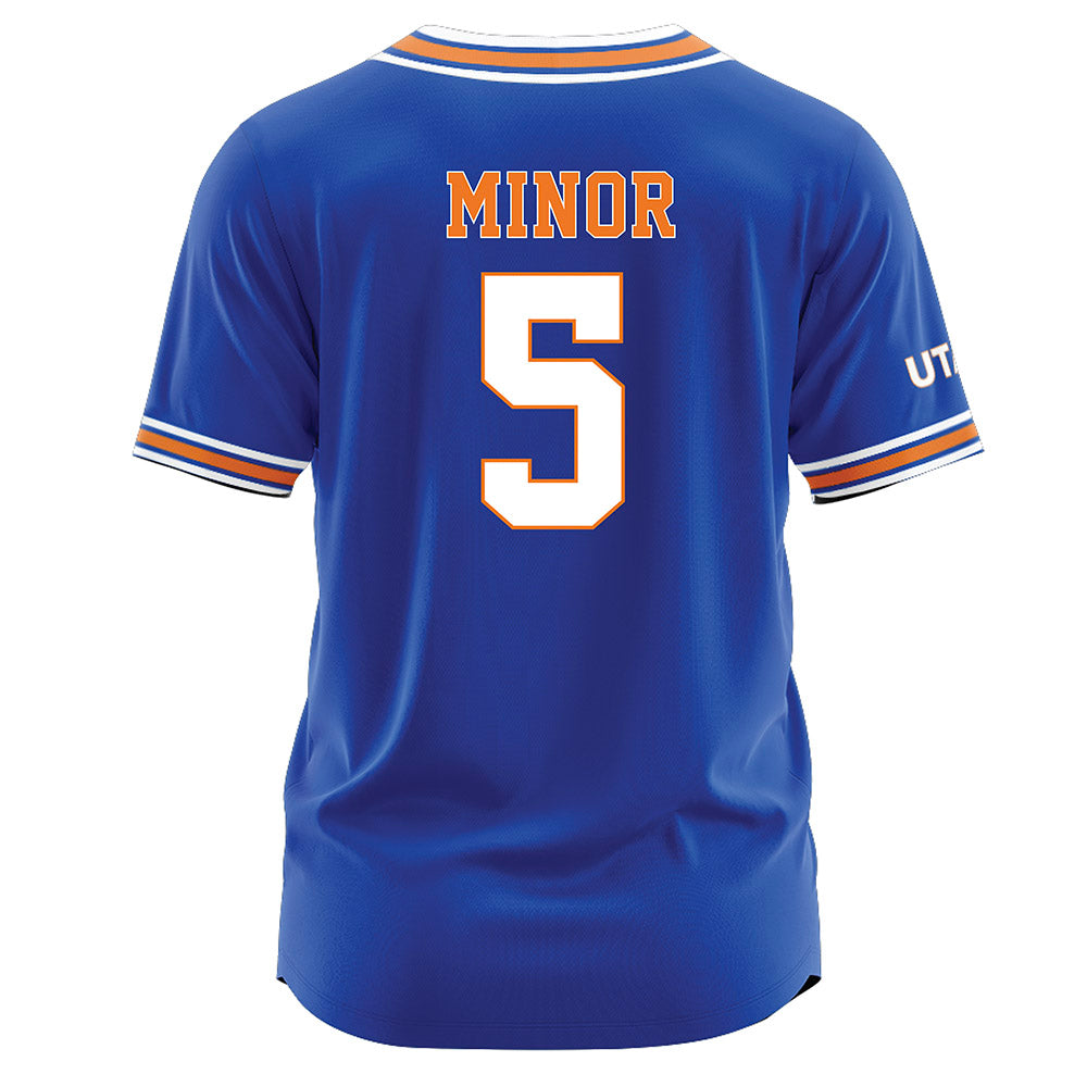 Texas Arlington - NCAA Softball : Taylor Minor - Blue Jersey-1