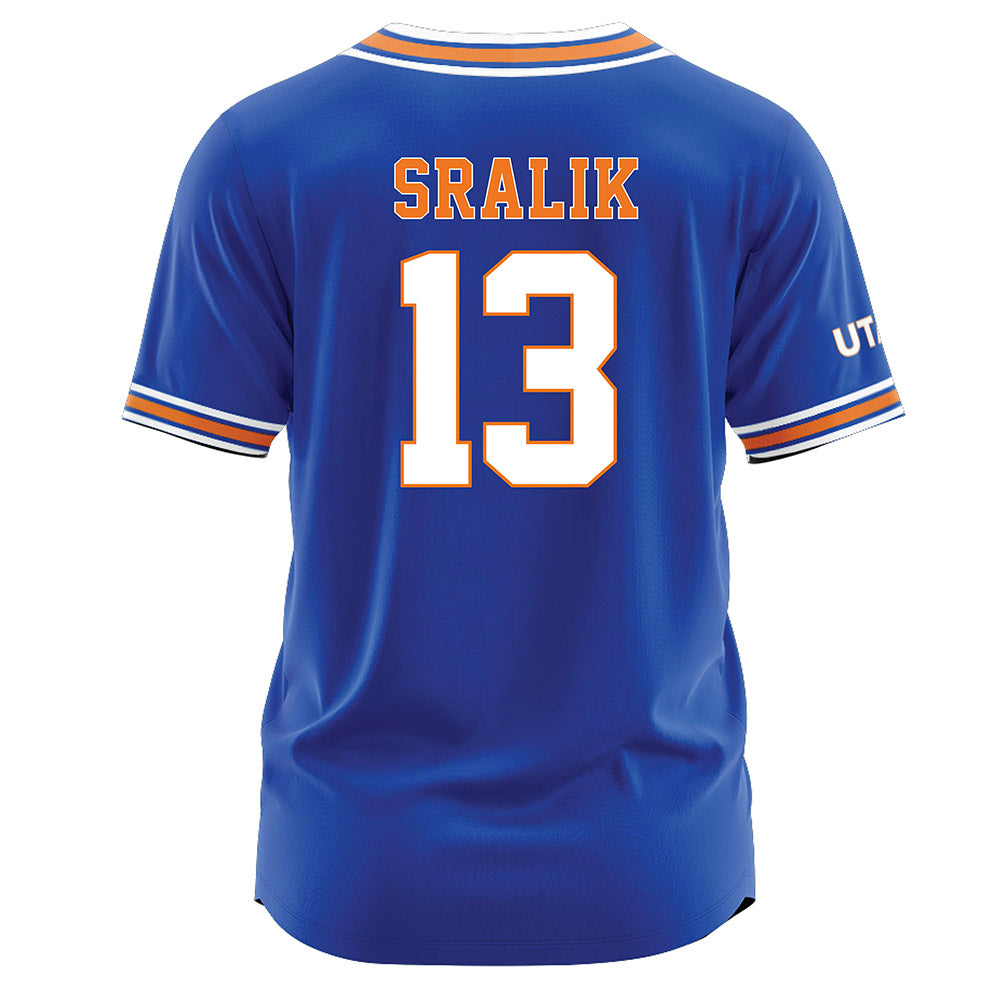 Texas Arlington - NCAA Softball : Hailey Lynn Sralik - Blue Jersey-1