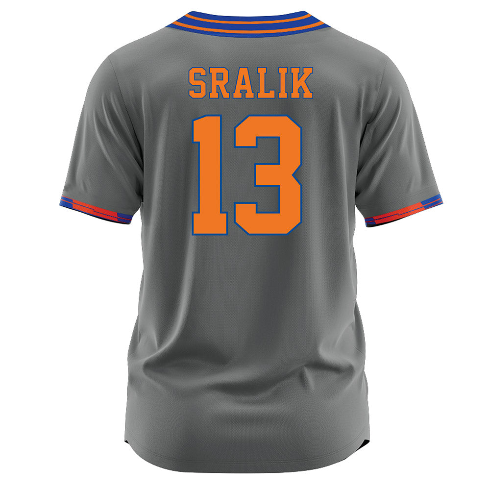 Texas Arlington - NCAA Softball : Hailey Lynn Sralik - Grey Jersey-1