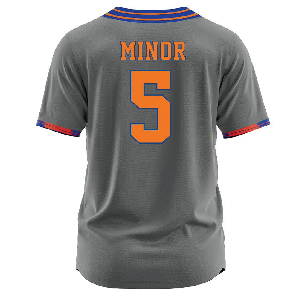 Texas Arlington - NCAA Softball : Taylor Minor - Grey Jersey-1