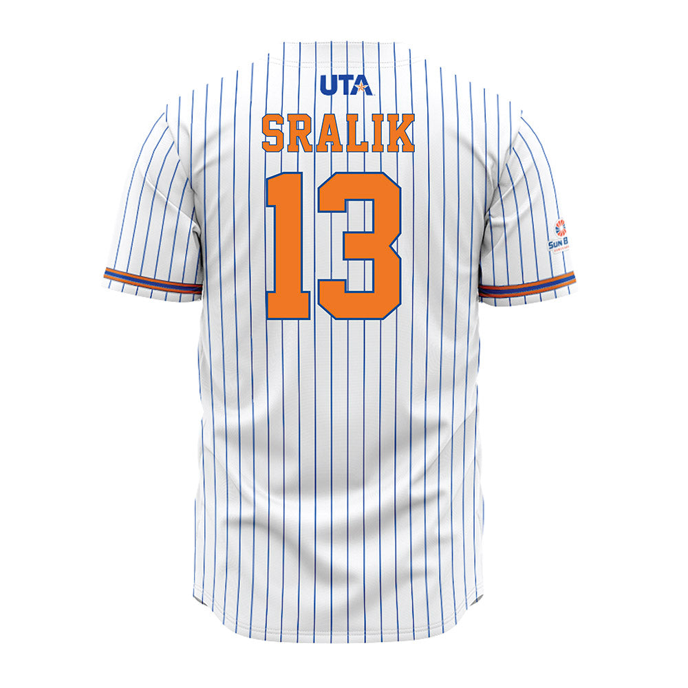 Texas Arlington - NCAA Softball : Hailey Lynn Sralik - Pinstripe Jersey-1