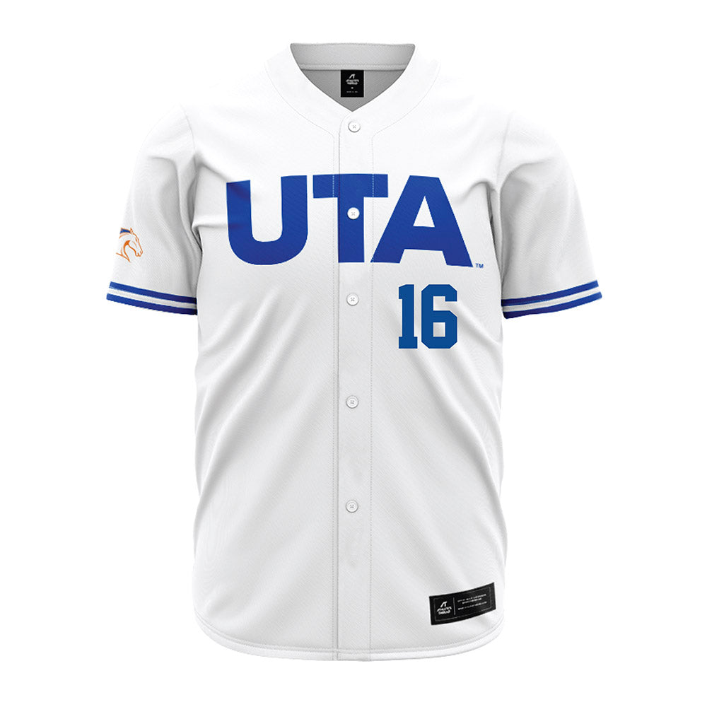 Texas Arlington - NCAA Baseball : Michael Dobbins - White Jersey-0