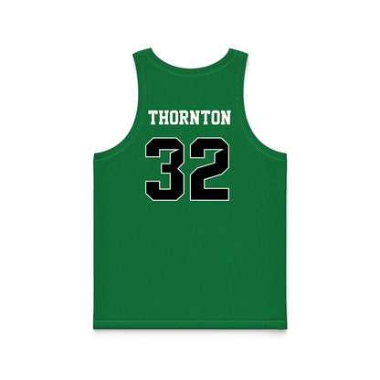North Texas - NCAA Women's Basketball : Shelby Thornton - Green Basketball Jersey-1
