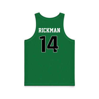 North Texas - NCAA Women's Basketball : Allison Rickman - Green Basketball Jersey-1