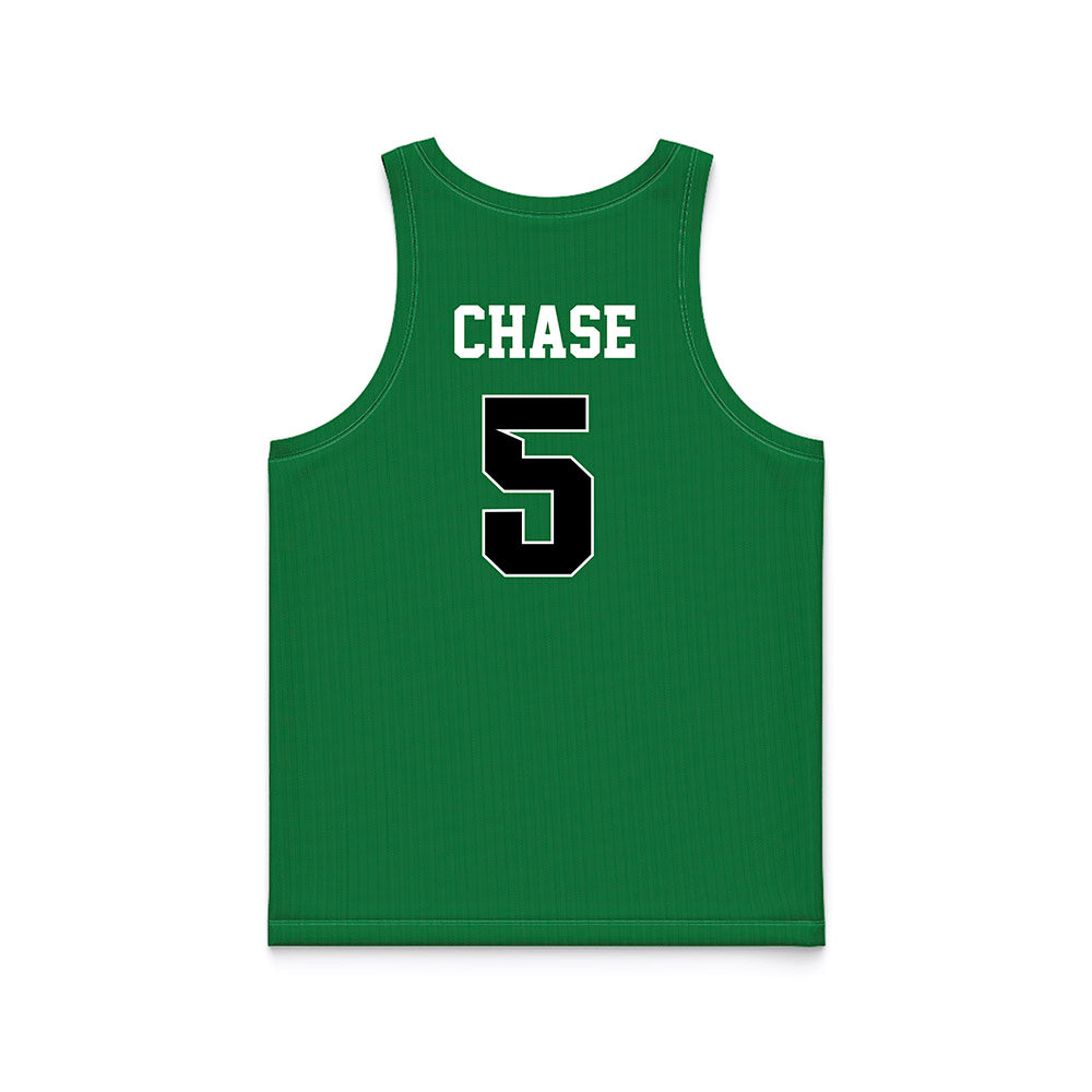 North Texas - NCAA Women's Basketball : Mekhia Chase - Green Basketball Jersey-1