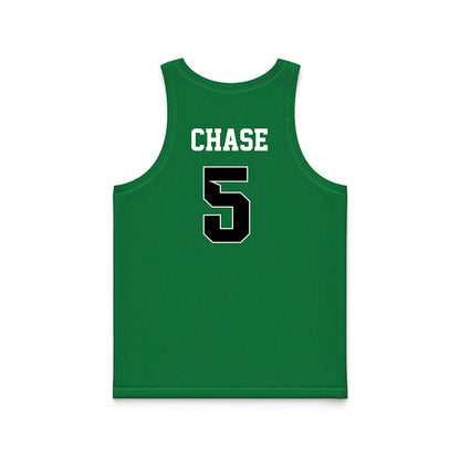North Texas - NCAA Women's Basketball : Mekhia Chase - Green Basketball Jersey-1
