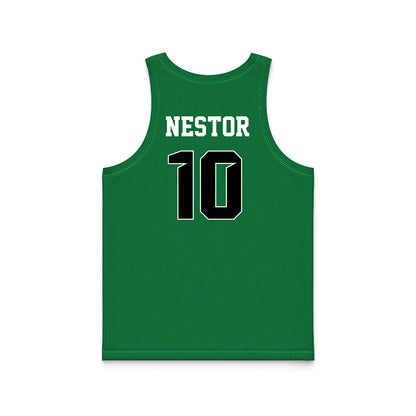 North Texas - NCAA Women's Basketball : Megan Nestor - Green Basketball Jersey-1