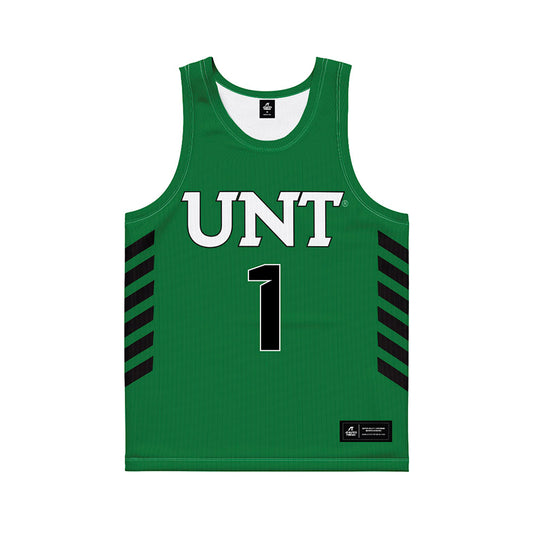 North Texas - NCAA Women's Basketball : Andi Schissler - Green Basketball Jersey-0