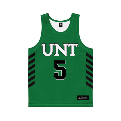 North Texas - NCAA Women's Basketball : Mekhia Chase - Green Basketball Jersey-0