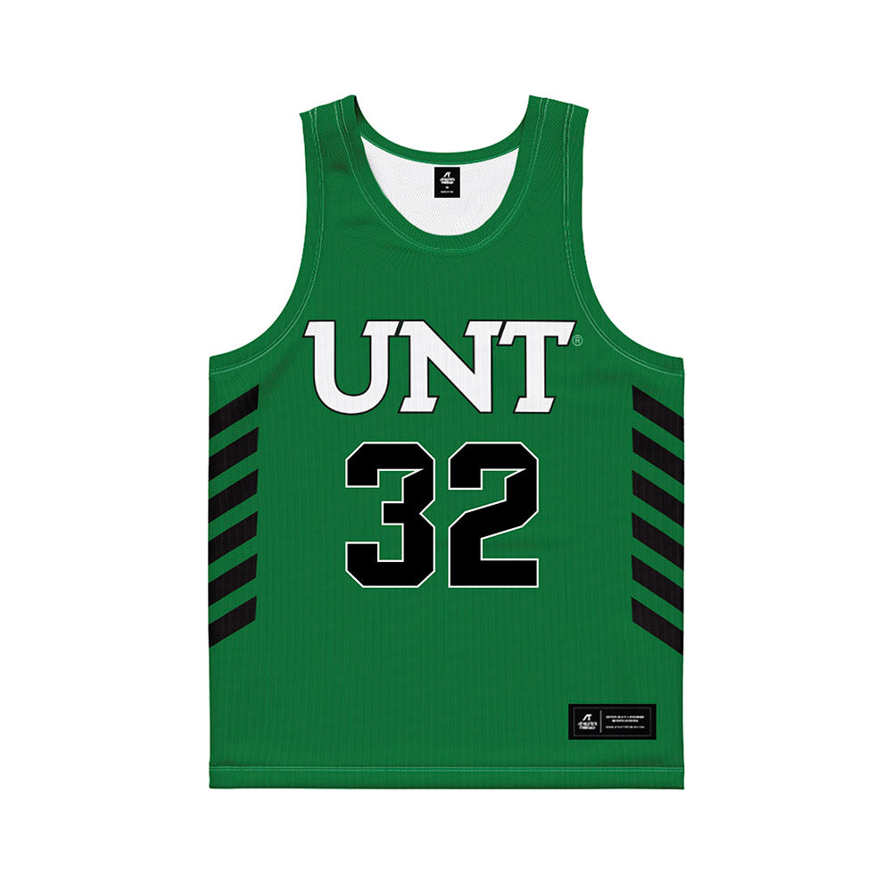 North Texas - NCAA Women's Basketball : Shelby Thornton - Green Basketball Jersey-0