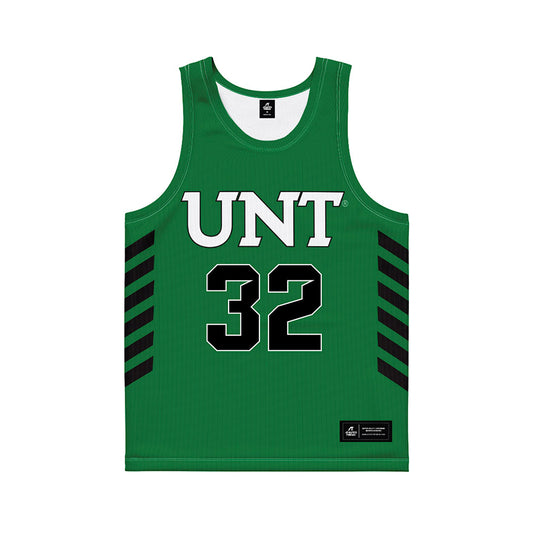 North Texas - NCAA Women's Basketball : Shelby Thornton - Green Basketball Jersey-0
