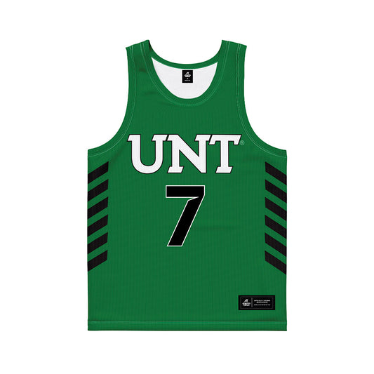 North Texas - NCAA Women's Basketball : Kalysta Martin - Green Basketball Jersey-0