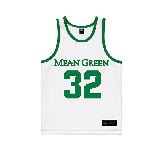 North Texas - NCAA Women's Basketball : Shelby Thornton - White Basketball Jersey-0