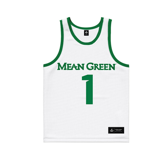 North Texas - NCAA Women's Basketball : Andi Schissler - White Basketball Jersey-0