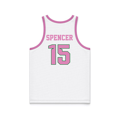 North Texas - NCAA Women's Basketball : Cherie Spencer - Pink Basketball Jersey-1