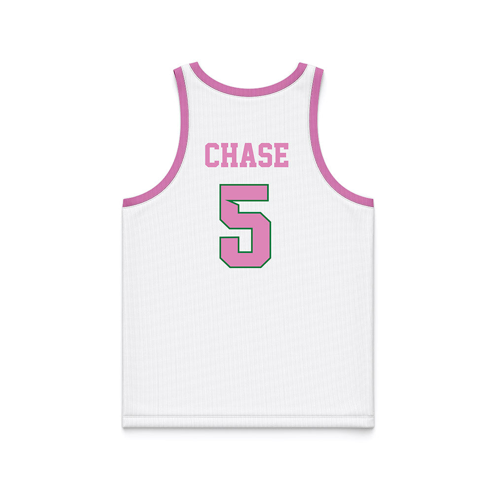 North Texas - NCAA Women's Basketball : Mekhia Chase - Pink Basketball Jersey-1
