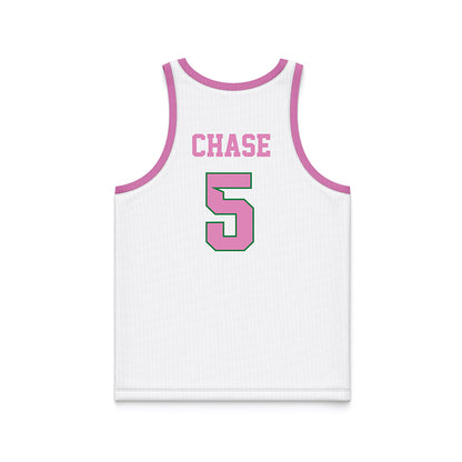 North Texas - NCAA Women's Basketball : Mekhia Chase - Pink Basketball Jersey-1