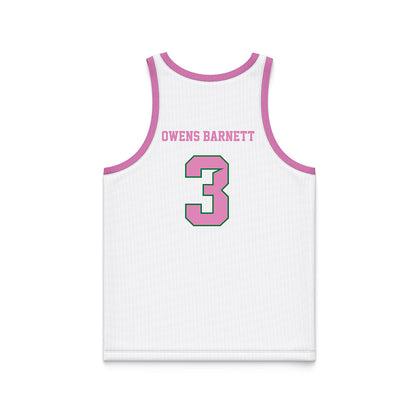 North Texas - NCAA Women's Basketball : Jazzy Owens Barnett - Pink Basketball Jersey-1