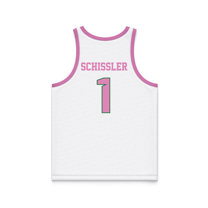North Texas - NCAA Women's Basketball : Andi Schissler - Pink Basketball Jersey-1