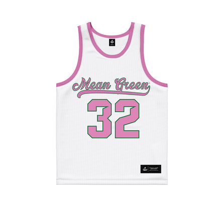 North Texas - NCAA Women's Basketball : Shelby Thornton - Pink Basketball Jersey-0