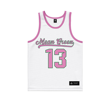 North Texas - NCAA Women's Basketball : KaMyra Barber - Pink Basketball Jersey-0
