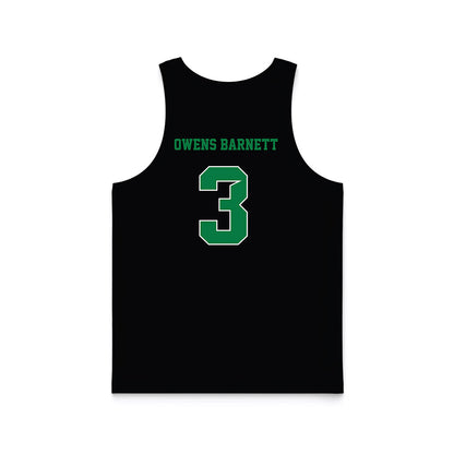 North Texas - NCAA Women's Basketball : Jazzy Owens Barnett - Black Basketball Jersey-1