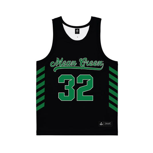 North Texas - NCAA Women's Basketball : Shelby Thornton - Black Basketball Jersey-0