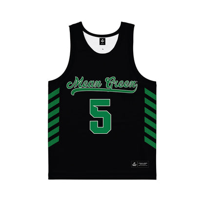 North Texas - NCAA Women's Basketball : Mekhia Chase - Black Basketball Jersey-0