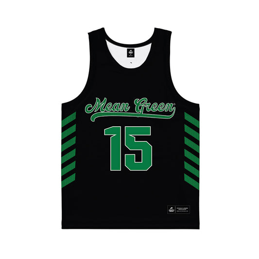 North Texas - NCAA Women's Basketball : Cherie Spencer - Black Basketball Jersey-0