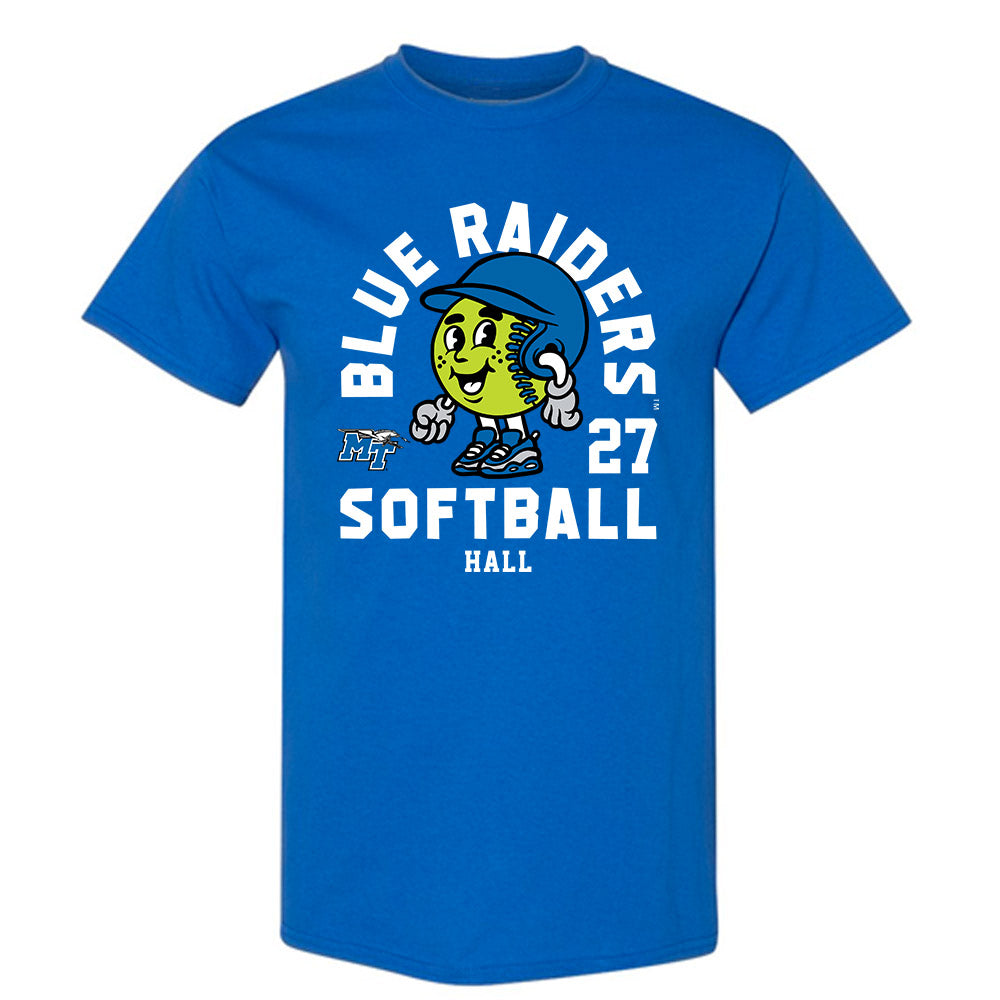 MTSU - NCAA Softball : Braelyn Hall - Fashion Shersey T-Shirt-0
