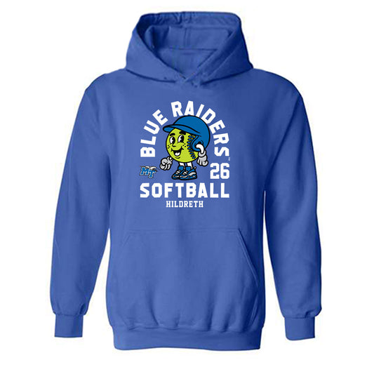 MTSU - NCAA Softball : Elle Hildreth - Fashion Shersey Hooded Sweatshirt-0