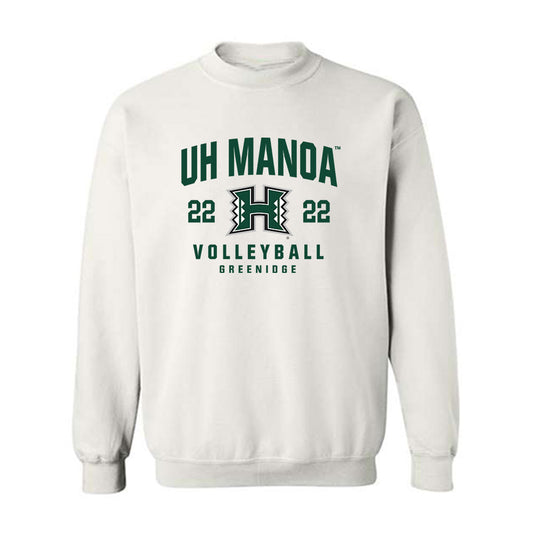 Hawaii - NCAA Men's Volleyball : Quintin Greenidge - Classic Fashion Shersey Crewneck Sweatshirt-0