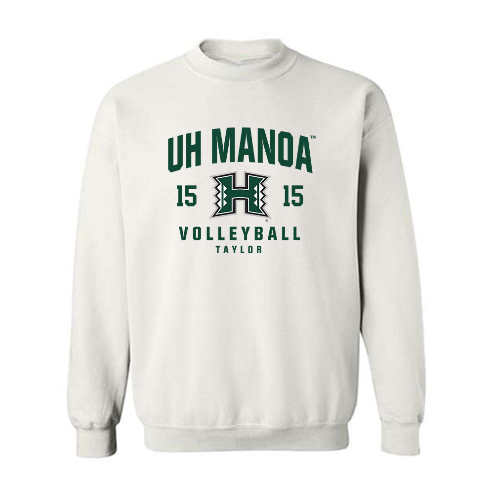 Hawaii - NCAA Men's Volleyball : Kai Taylor - Classic Fashion Shersey Crewneck Sweatshirt-0