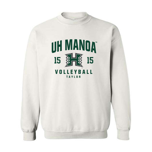 Hawaii - NCAA Men's Volleyball : Kai Taylor - Classic Fashion Shersey Crewneck Sweatshirt-0