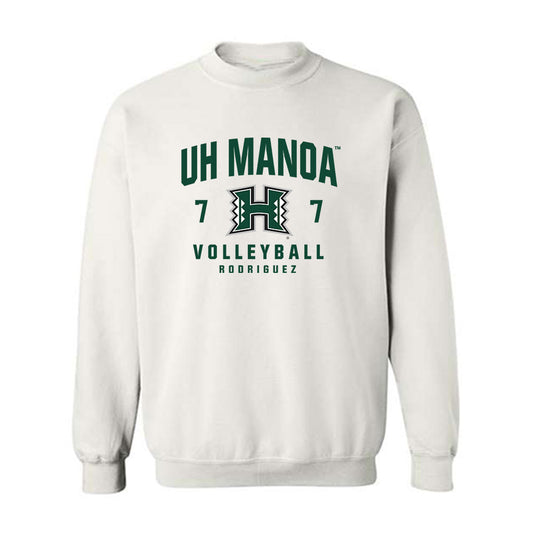 Hawaii - NCAA Men's Volleyball : Kai Rodriguez - Classic Fashion Shersey Crewneck Sweatshirt-0