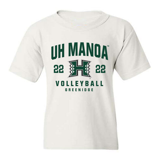 Hawaii - NCAA Men's Volleyball : Quintin Greenidge - Classic Fashion Shersey Youth T-Shirt-0
