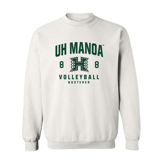 Hawaii - NCAA Men's Volleyball : Kurt Nusterer - Classic Fashion Shersey Crewneck Sweatshirt-0